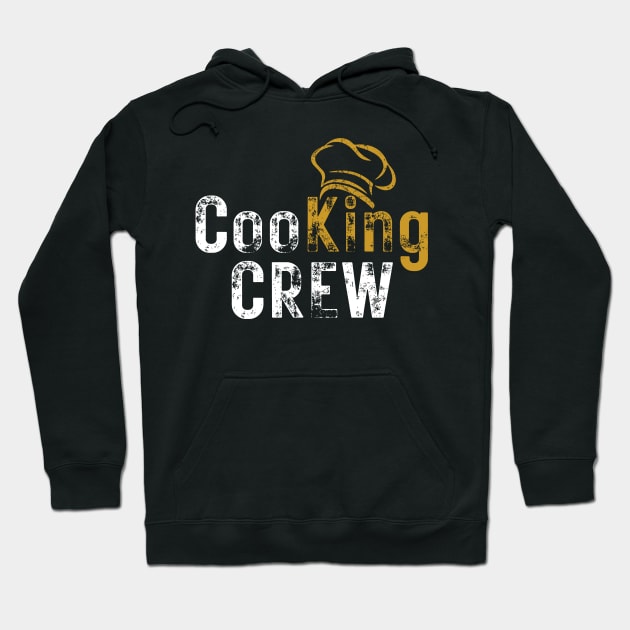 Cooking Crew Culinary Chef King Retro Cool Hoodie by AimArtStudio